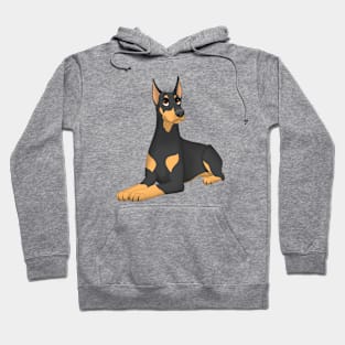 Doberman Pinscher Dog (Cropped Ears) Hoodie